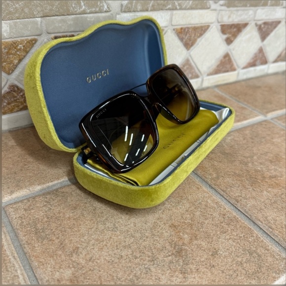 🆕✨Gucci GG0632S Havana Square Sunglasses ✨ - Picture 10 of 12